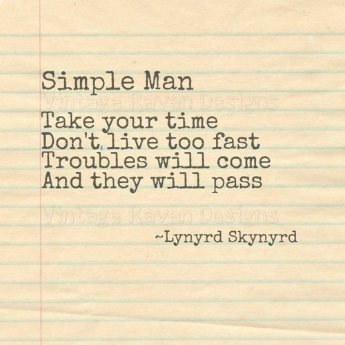 simple man lynyrd skynyrd lyrics and guitar chords